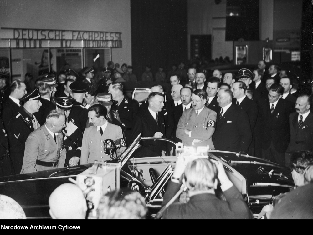 Adolf Hitler with Director Kissel at the opening of the International Motor Show
